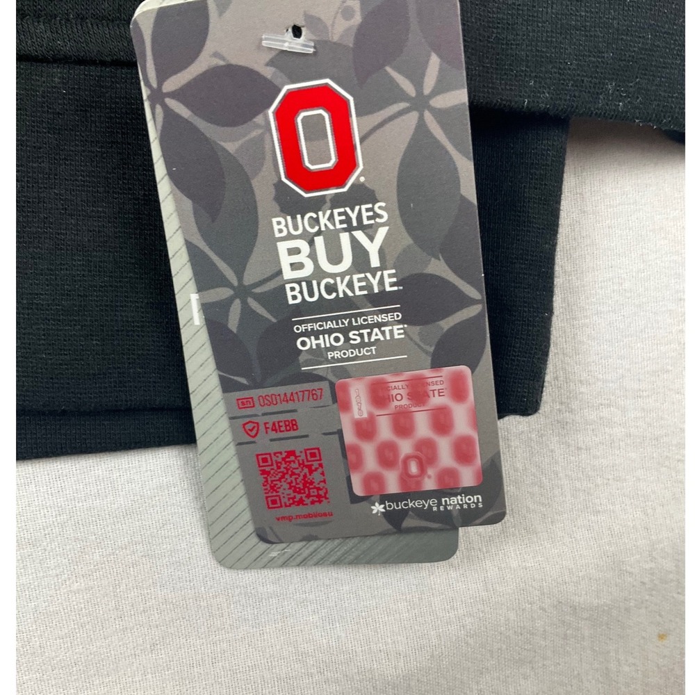 Proedge Ohio State Buckeyes Mens Medium Black Tonal Embroidered Crewneck Sweater - Picture 9 of 9